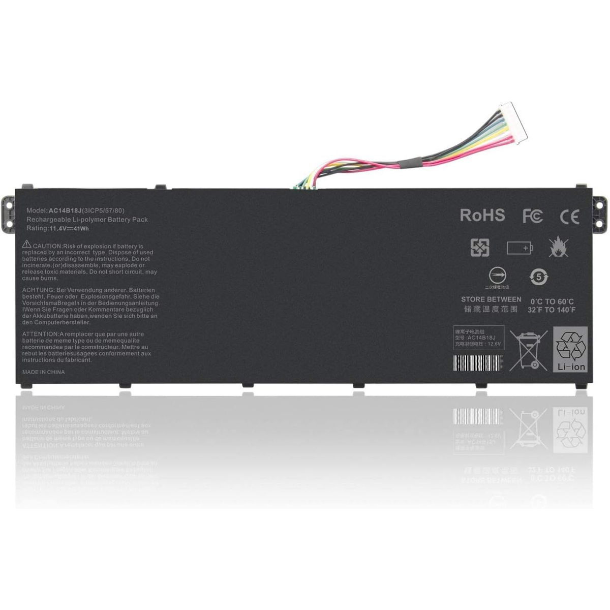 GENERICO - BATERIA PARA  ACER ASPIRE.  AC14B18J,  ES1-111M, ES1-131, ES1-521, ES1-522, ES1-531