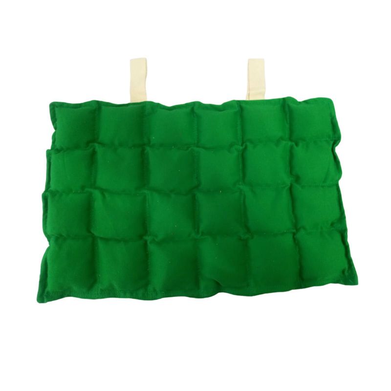 GENERICO - Compresas de semillas para espalda dorsal para calor o frío Verde