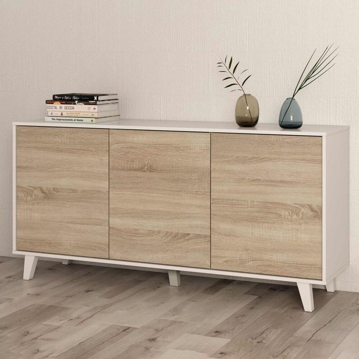 VENTITAS HOME - Aparador Vintage Cecilia Ventitas Home Blanco y Rovere