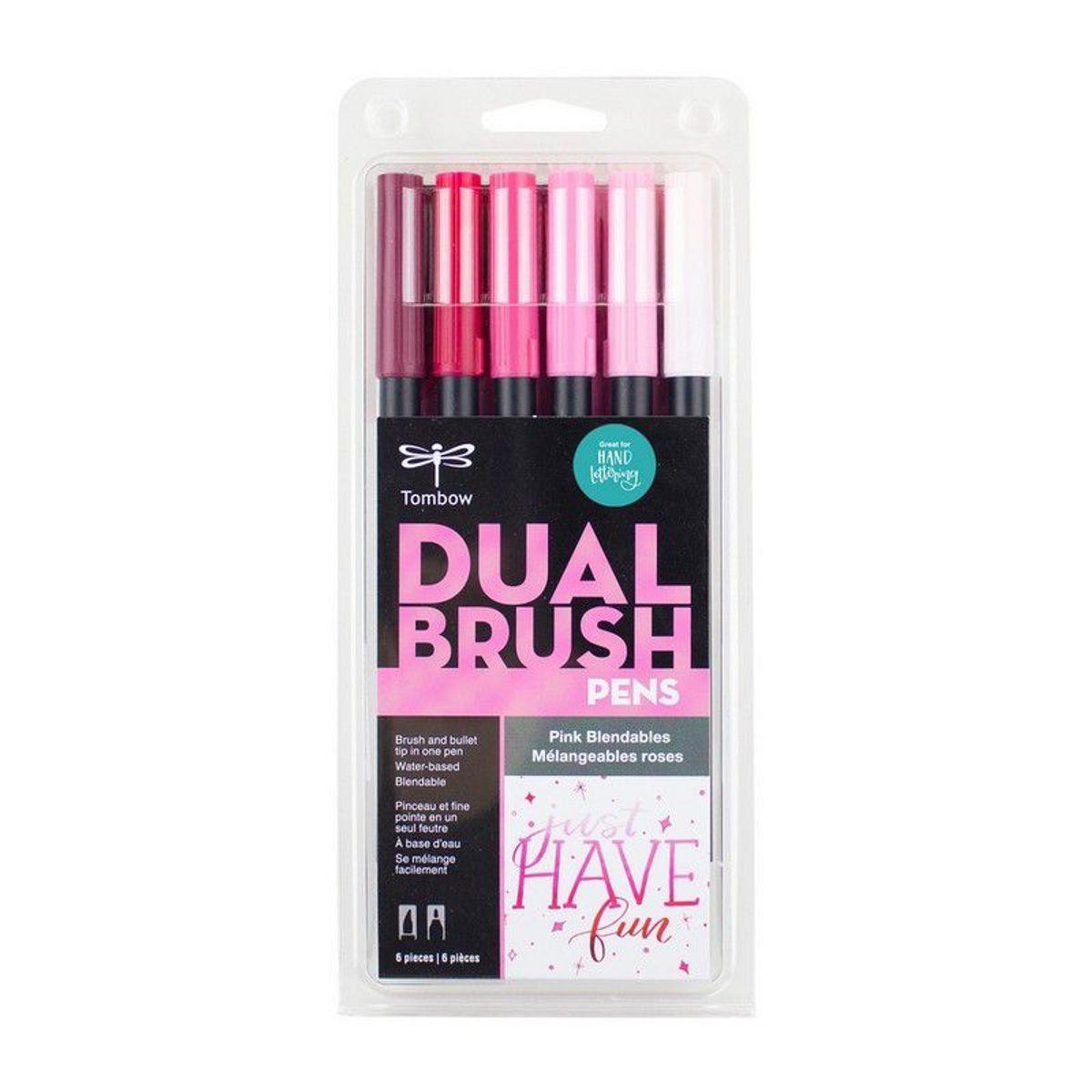 TOMBOW - ABT Dual Brush Pen set 6und Tonos Rosa