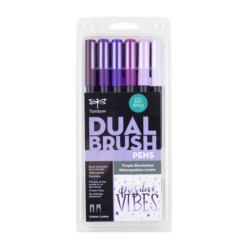 TOMBOW - ABT Dual Brush Pen set 6und Tonos Morado