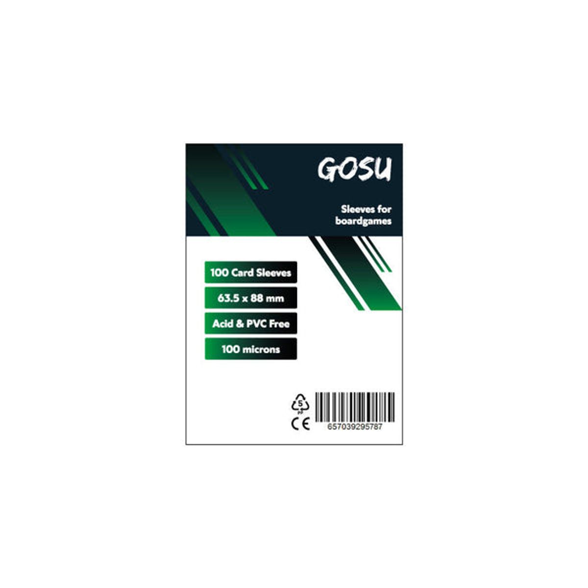 GOSU - FUNDAS PREMIUM 63.5 X 88 MM (100 PCS - 100 MICRAS) - GOSU