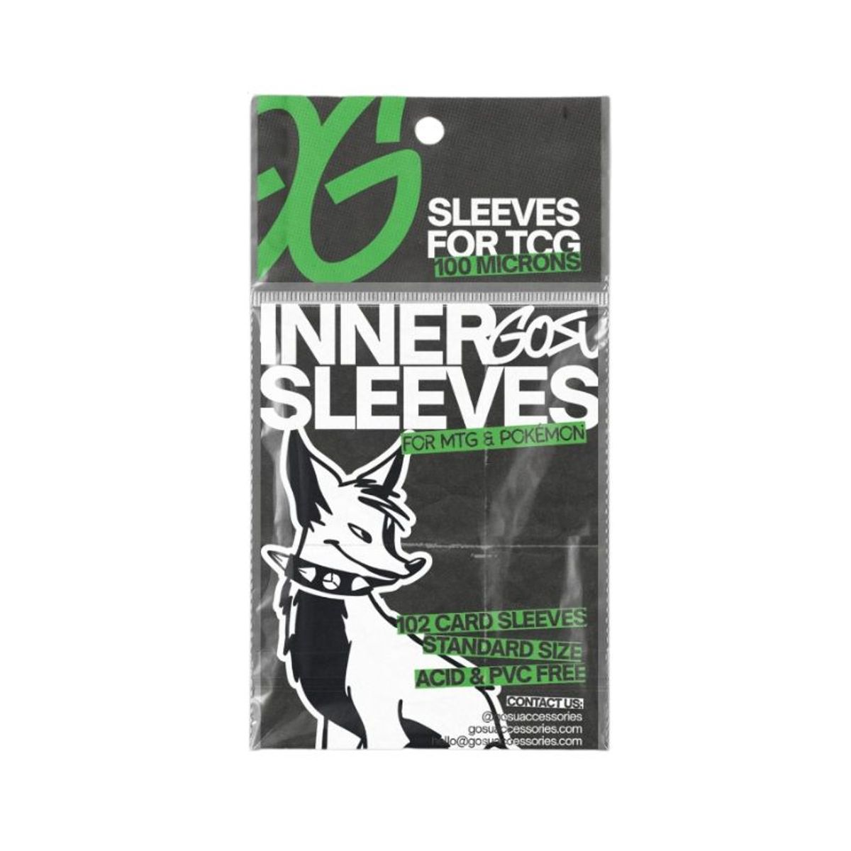 GOSU - INNER SLEEVES PREMIUM STANDARD SIZE (102 PCS - 100 MICRAS)