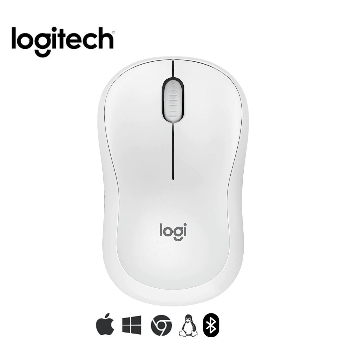 LOGITECH - Mouse Logitech M240 Silent Bluetooth Blanco crudo