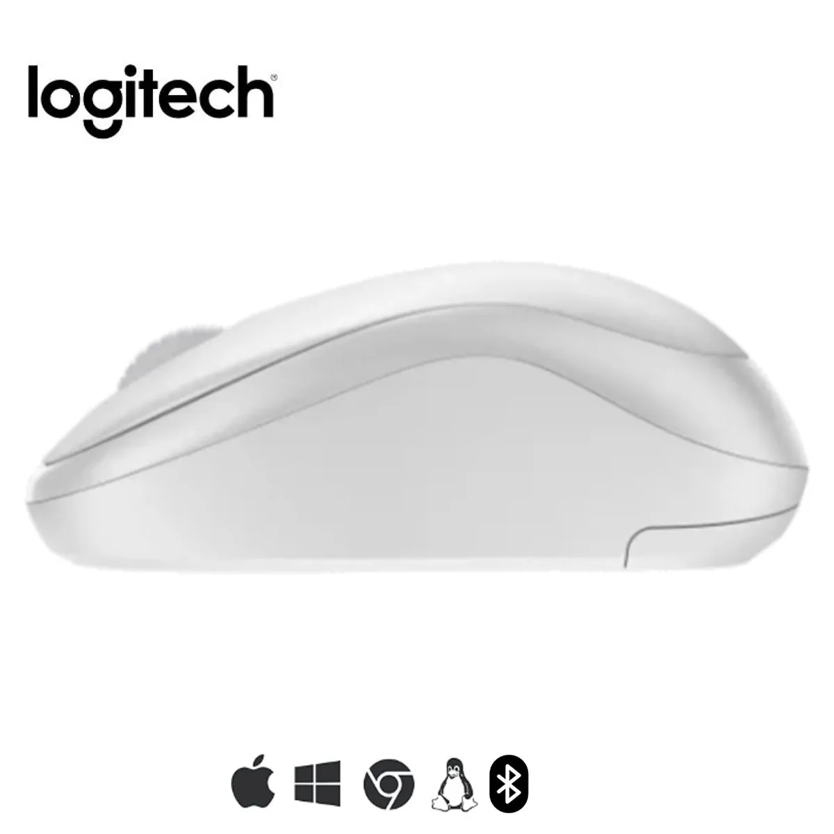 LOGITECH - Mouse Logitech M240 Silent Bluetooth Blanco crudo