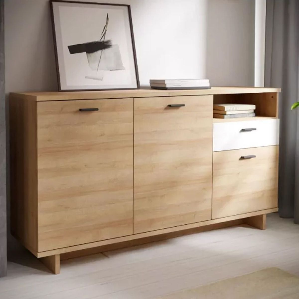 VENTITAS HOME - Aparador Nórdico Vania Ventitas Home Duna y Blanco