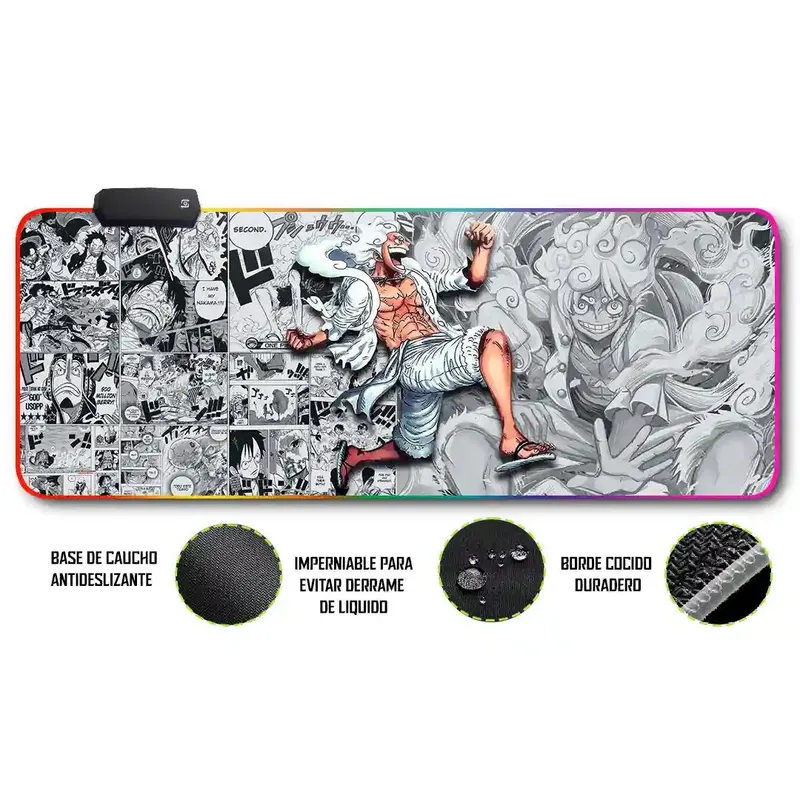 GENERICO - Mouse Pad Gamer  80X30Cm Rgb Antideslizante