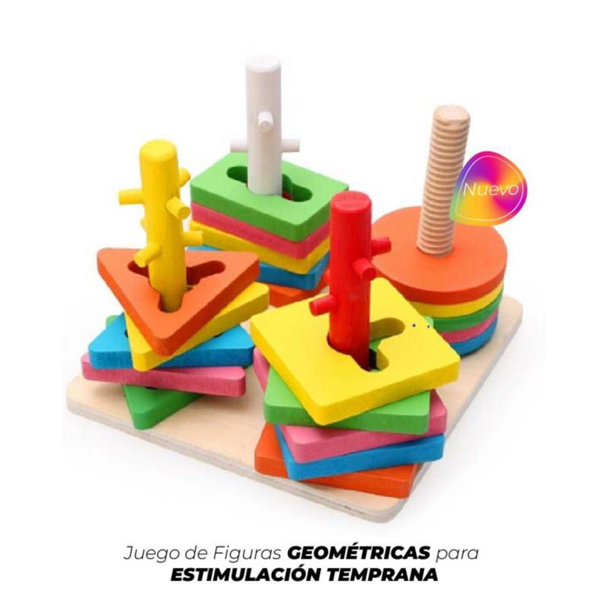 GENERICO - Juego de Figuras Geométricas para Estimulación Temprana