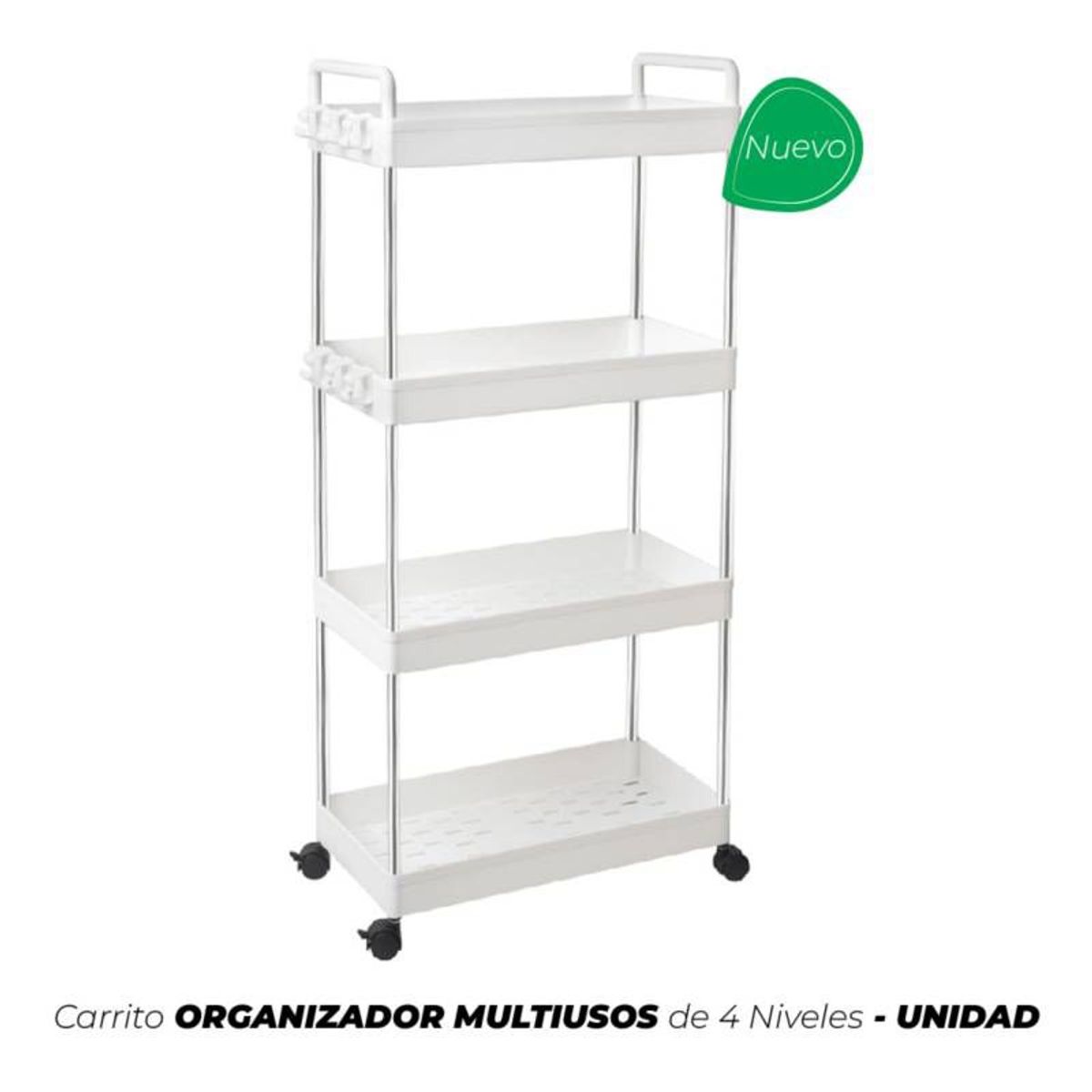 GENERICO - Carrito ORGANIZADOR MULTIUSOS de 4 Niveles