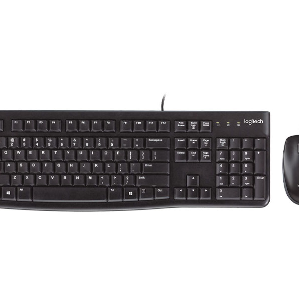 LOGITECH - Teclado Logitech MK120- 2 En 1-Alámbrico