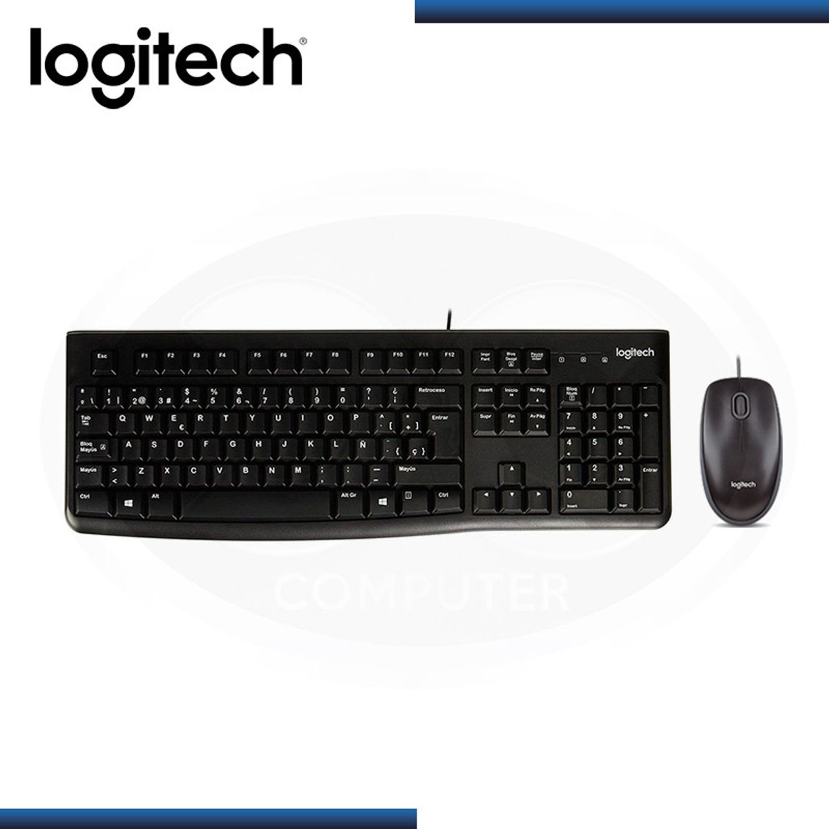 LOGITECH - Teclado Logitech MK120- 2 En 1-Alámbrico