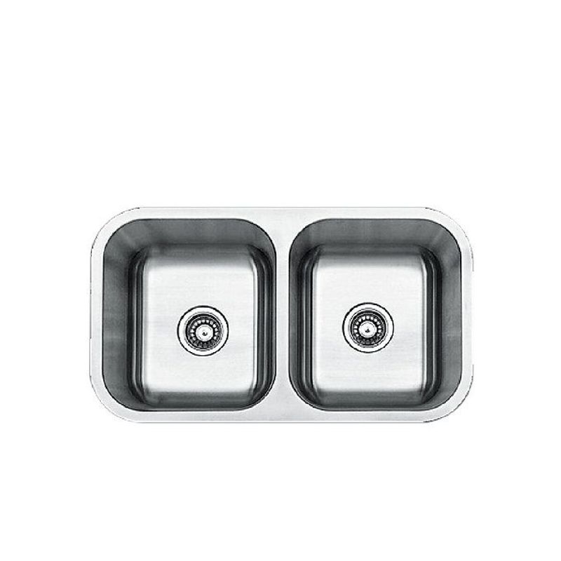 XM - LAVADERO DE ACERO INOXIDABLE DE DOS POZAS WUD8246