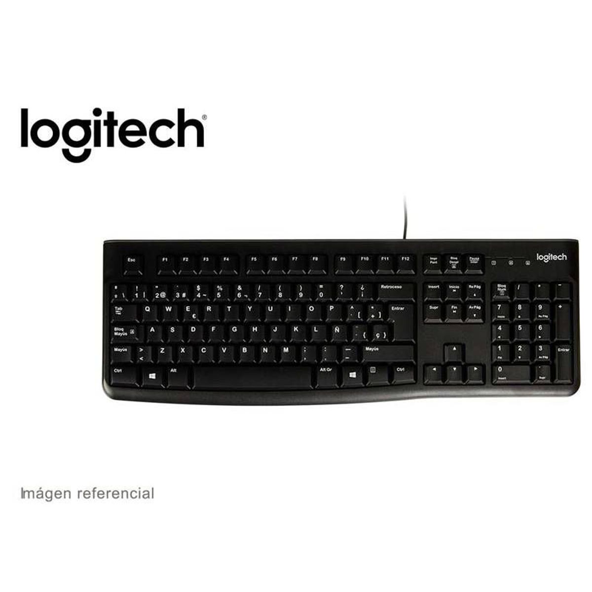 LOGITECH - TECLADO LOGITECH K120 NEGRO USB Español Silencioso