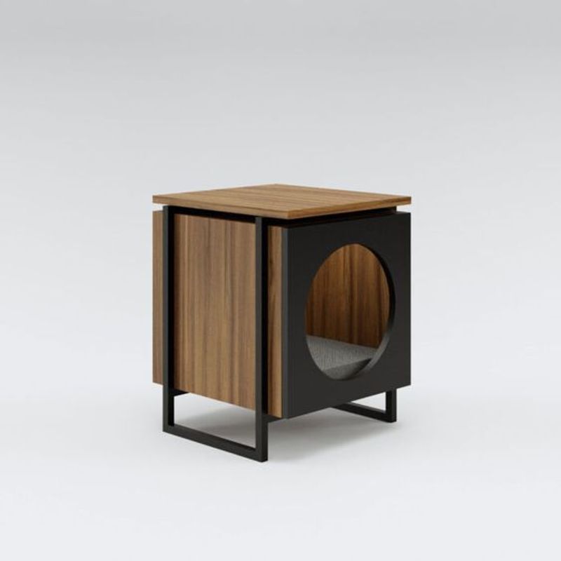 GENERICO - Casa para Gatos - Cat House Luxuri Bellota y negro