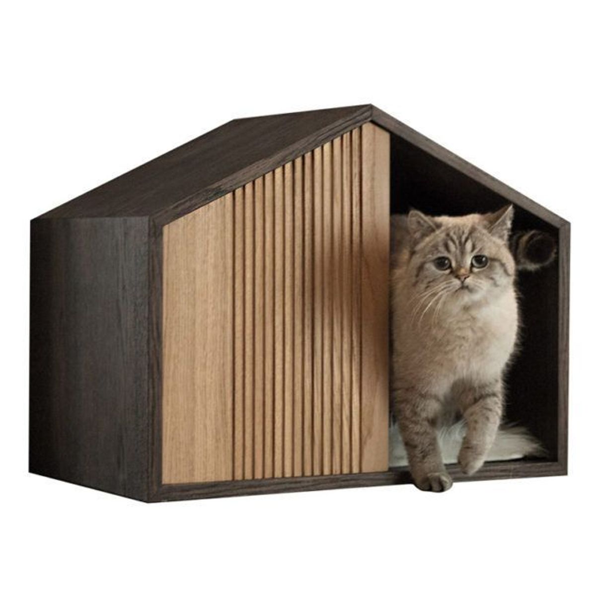 GENERICO - Casa para Gatos - Cat House Beautiful Rovere con Negro
