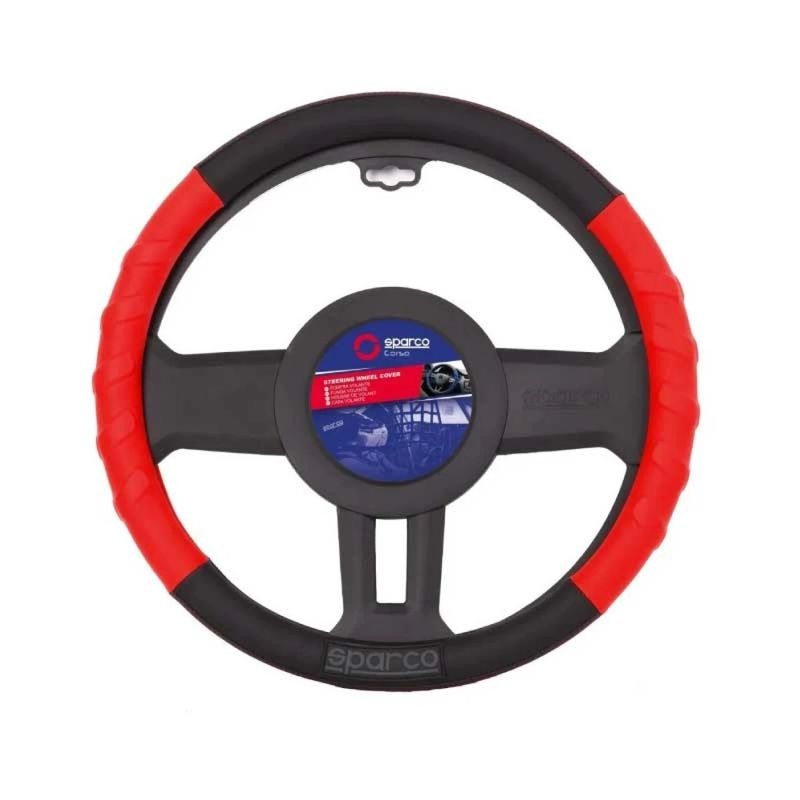 SPARCO - Cubre Volante Sparco Rojo Malla Auto