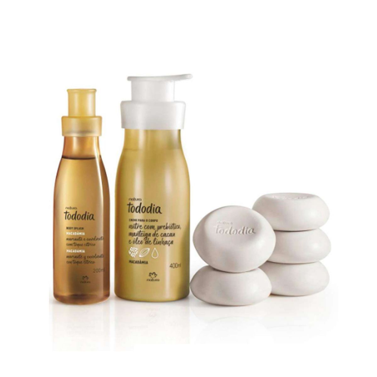 NATURA - Tododia Macadamia Body Splash con Hidratante y Jabones Natura