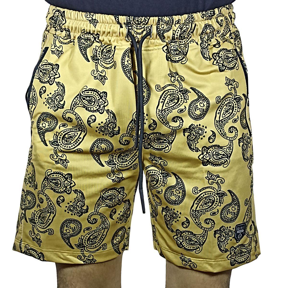 GENERICO - Short De Verano Estampado Para Hombre - Amarillo