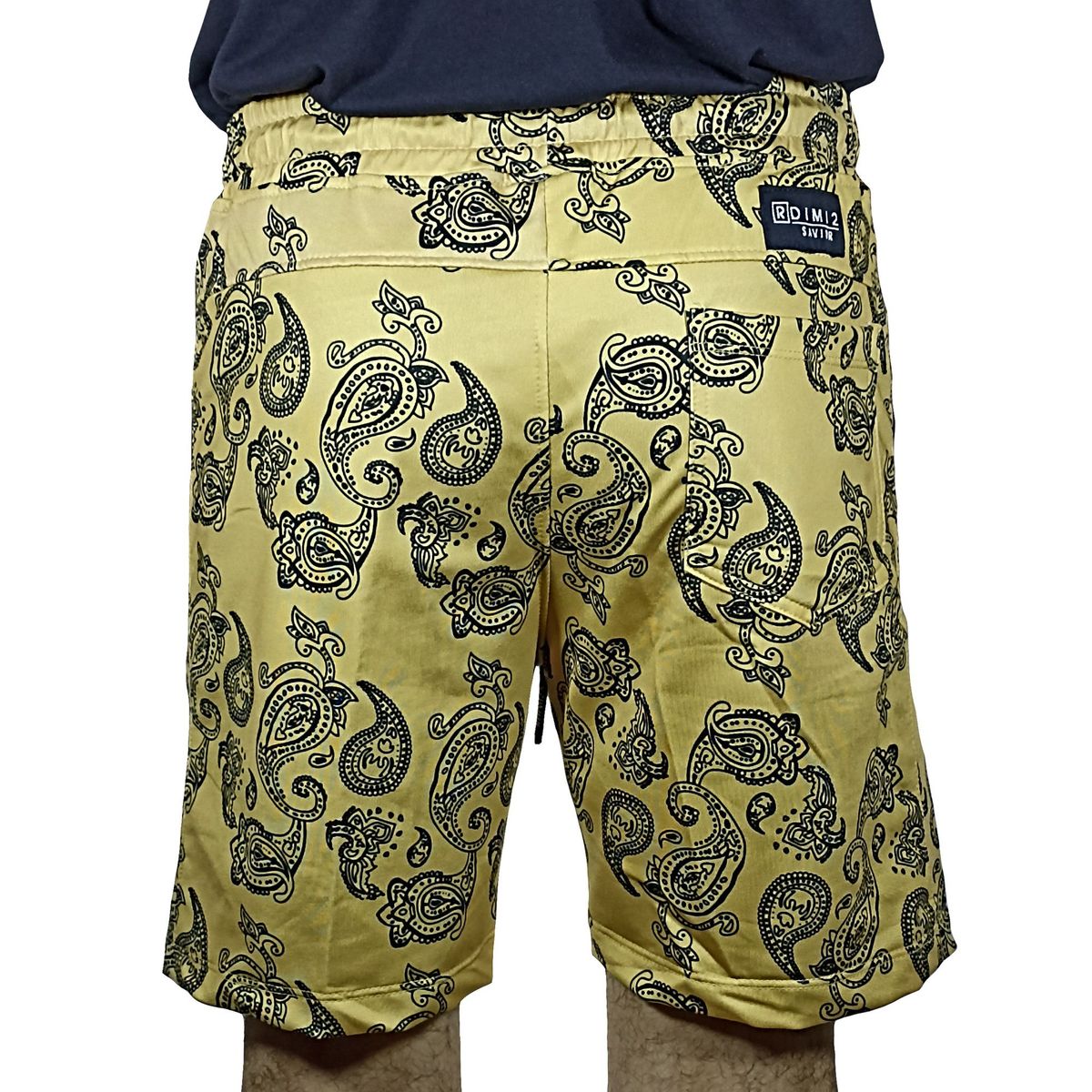 GENERICO - Short De Verano Estampado Para Hombre - Amarillo