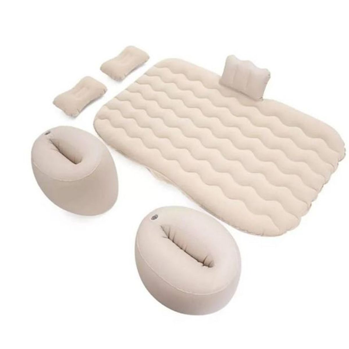 GENERICO - Colchon Inflable para Auto Beige