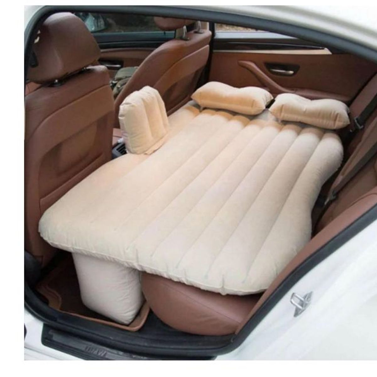 GENERICO - Colchon Inflable para Auto Beige