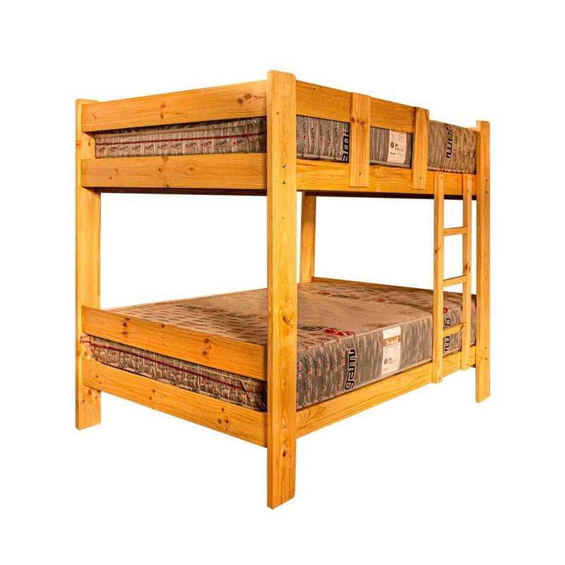 MUEBLES MACRUMO - Camarote 2 Plz madera pino de 1.5 x 6  + Acabado