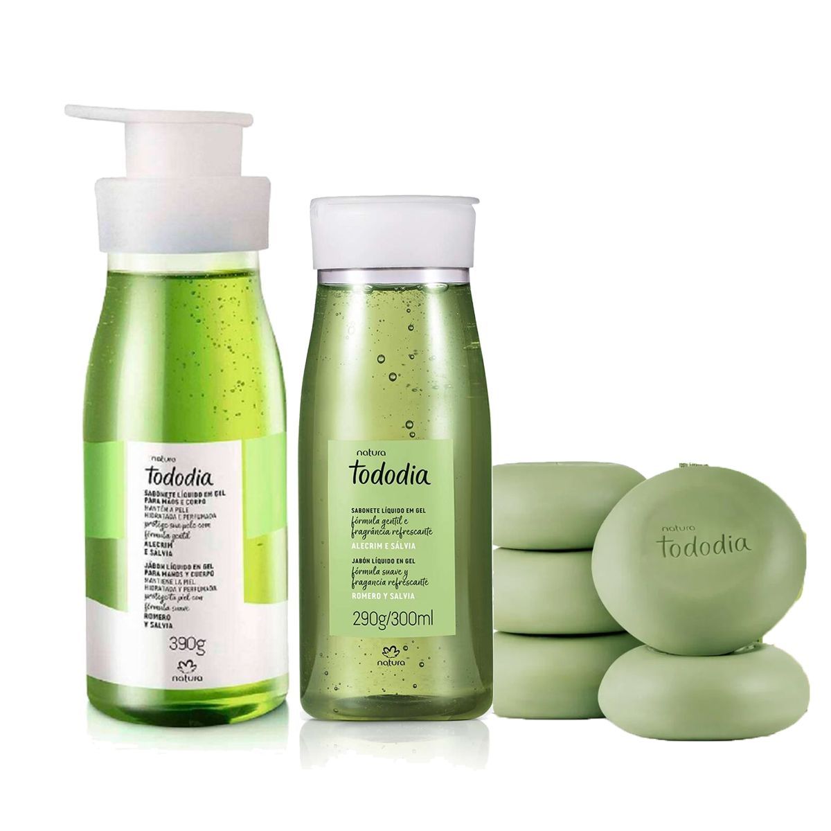 NATURA - Tododia Romero y Salvia Jabon Liquido x2 con Jabones