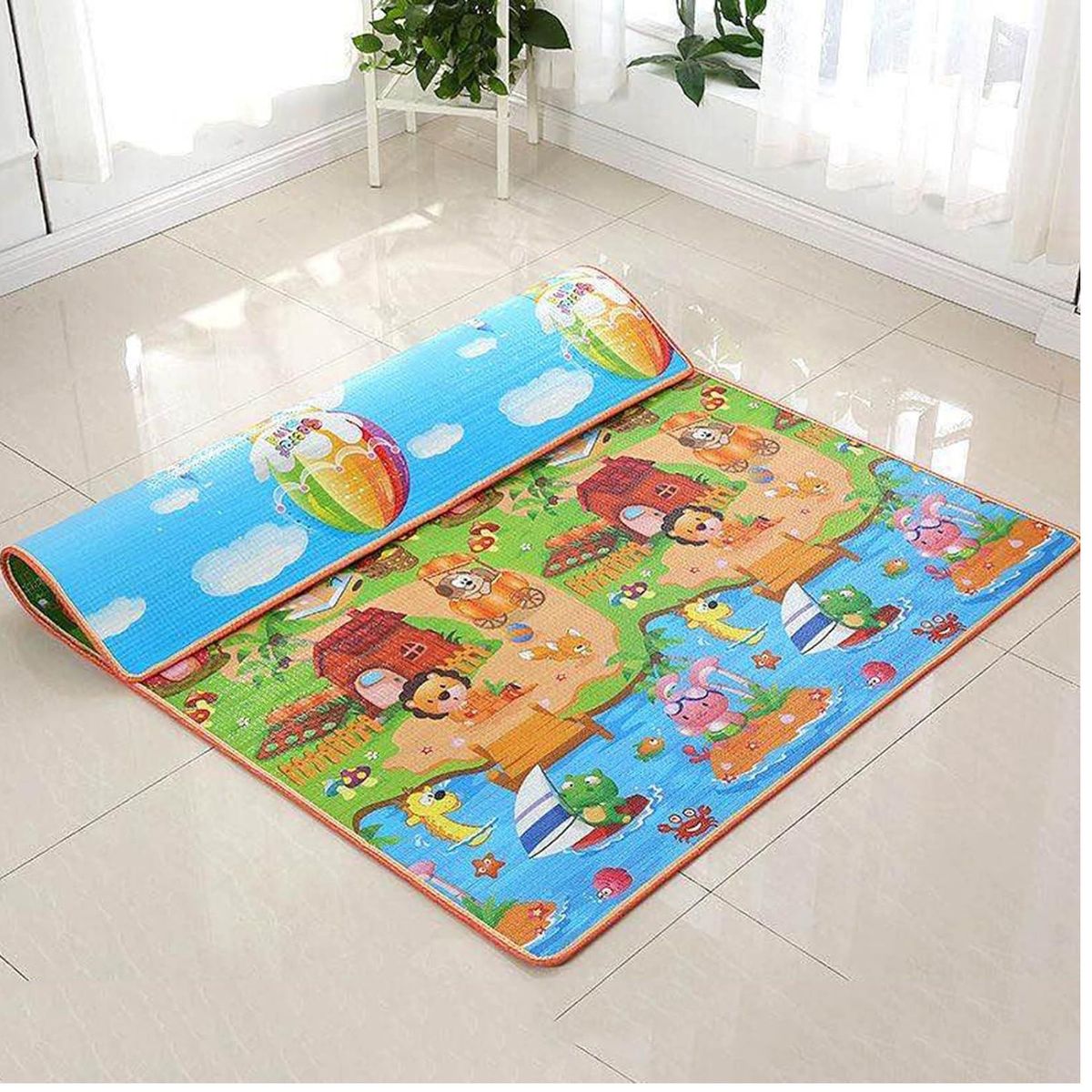 OEM - Alfombra para bebés 180 x 120 x 0.6 cm Impermeable