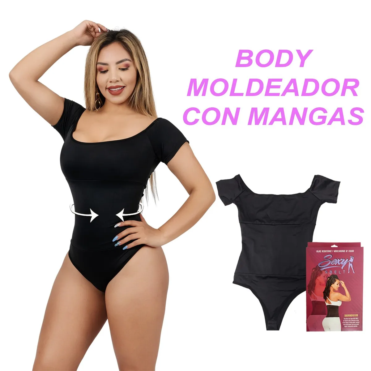 GENERICO - Body Faja Moldeador de Alta Compresión con Mangas