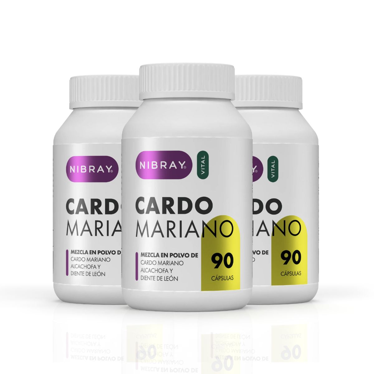 NIBRAY - Cardo Mariano Silimarina Nibray Vital Pack 3 Frascos