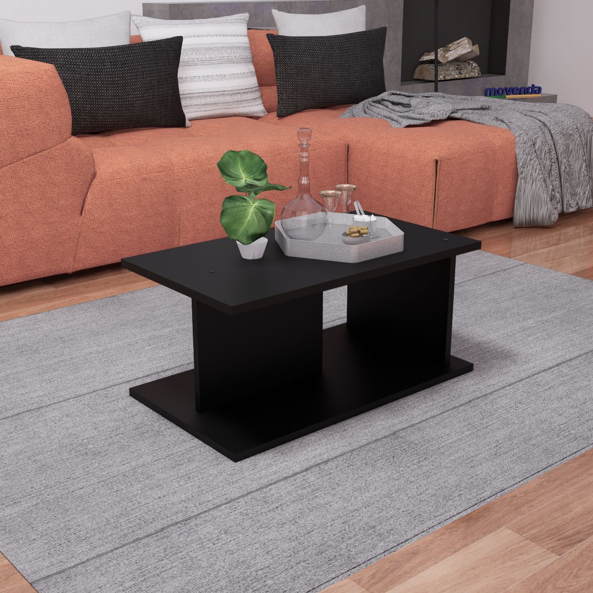 MOVENDA - Mesa de Centro Violeta Movenda Negro