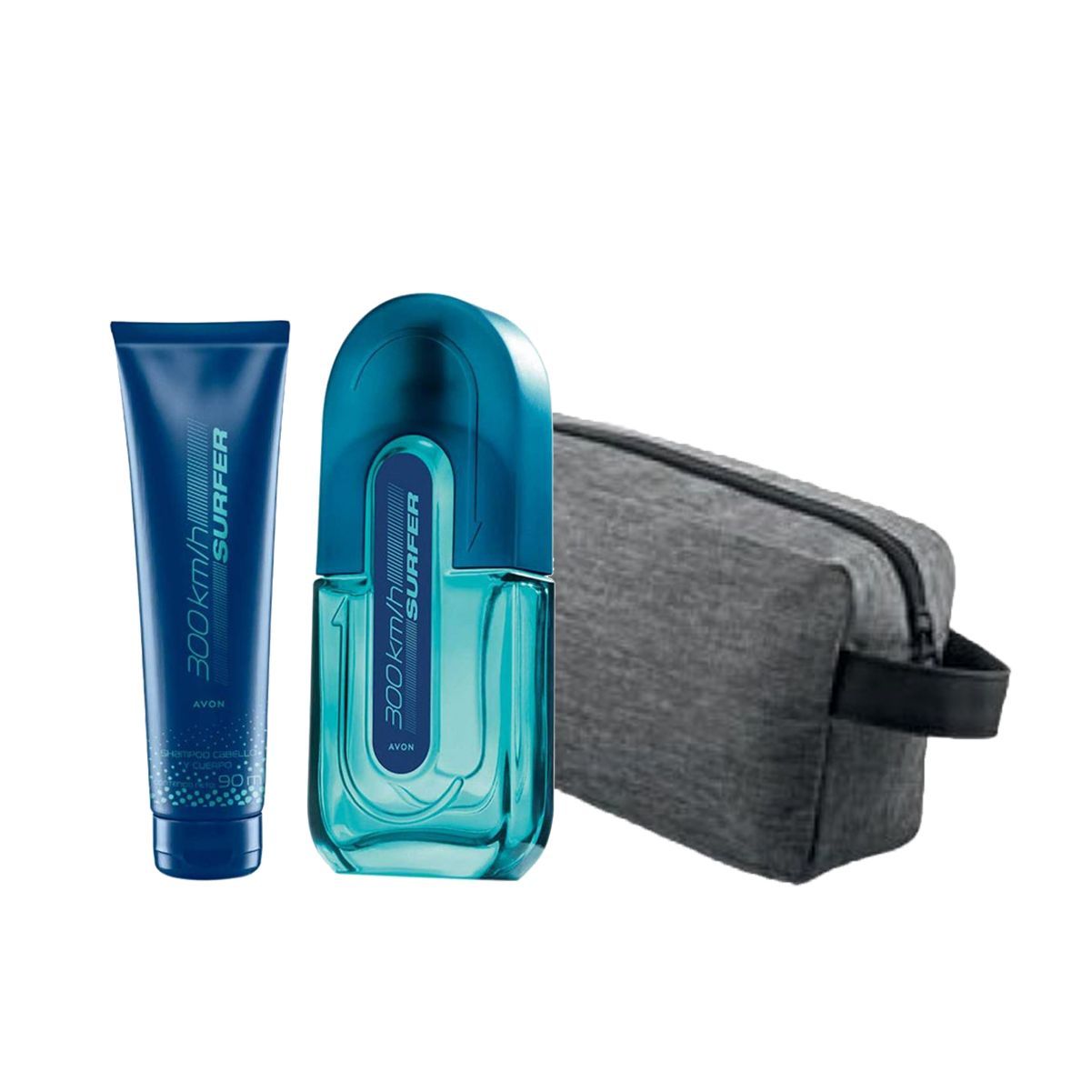 AVON - 300 km/h Surfer Fragancia de Hombre con Shampoo y Neceser