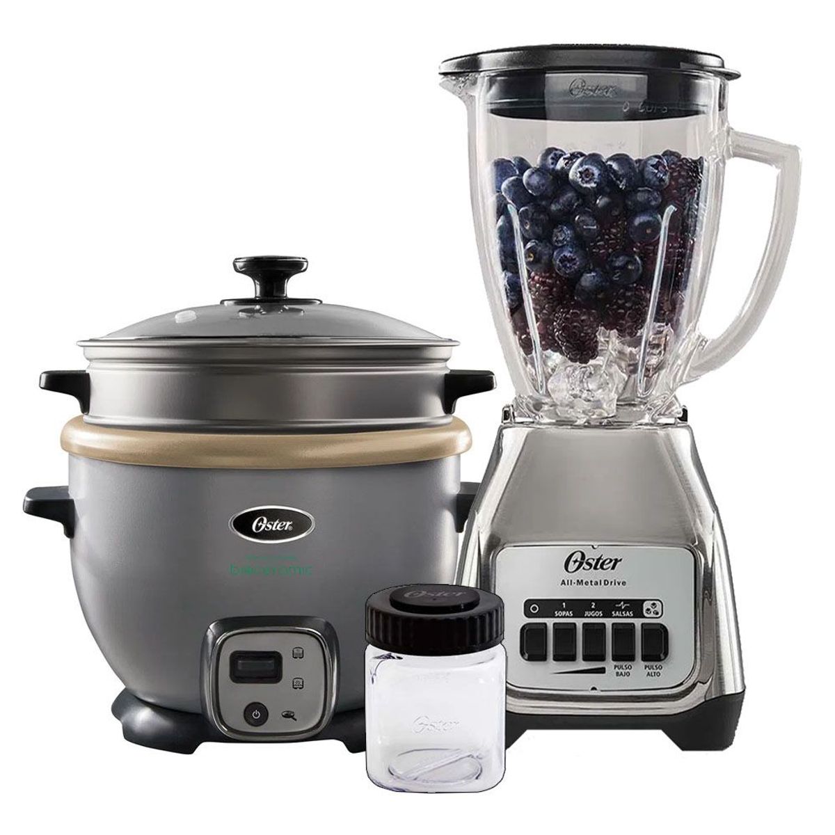 OSTER - Licuadora Oster BLSTKAG-NPB  Olla Arrocera CKSTRC7129S