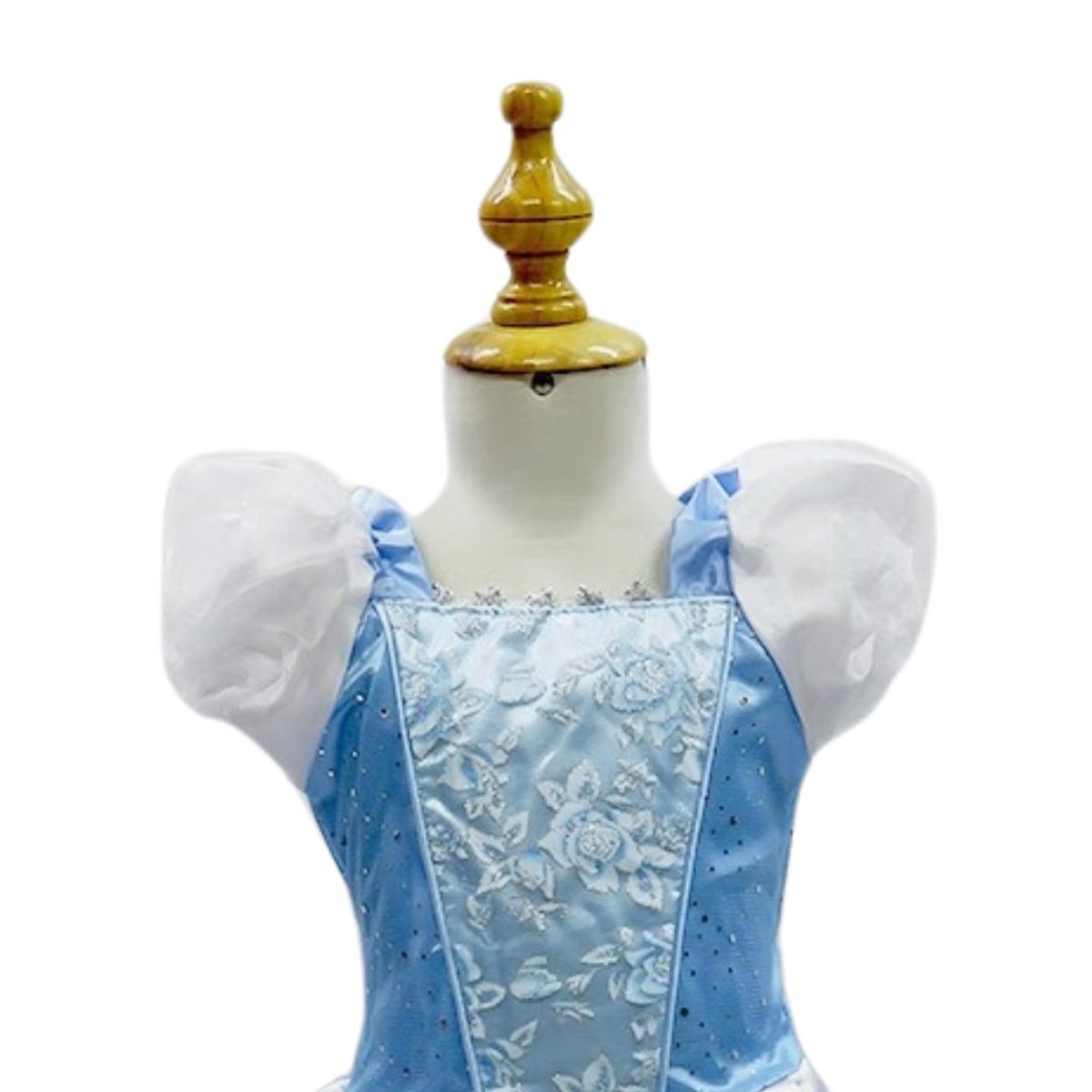 GENERICO - Disfraz Cenicienta Vestido de Princesa Celeste para Niñas