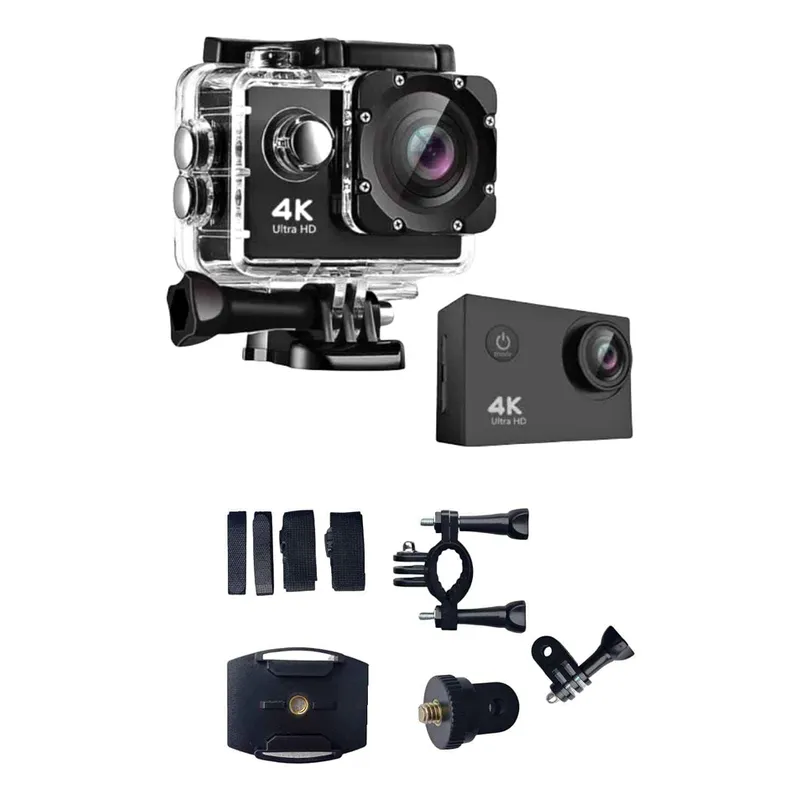 PREMIUM - Camara Deportiva Ultra Hd 4k 16 Mp Wifi Acuatica con accesorios Sport