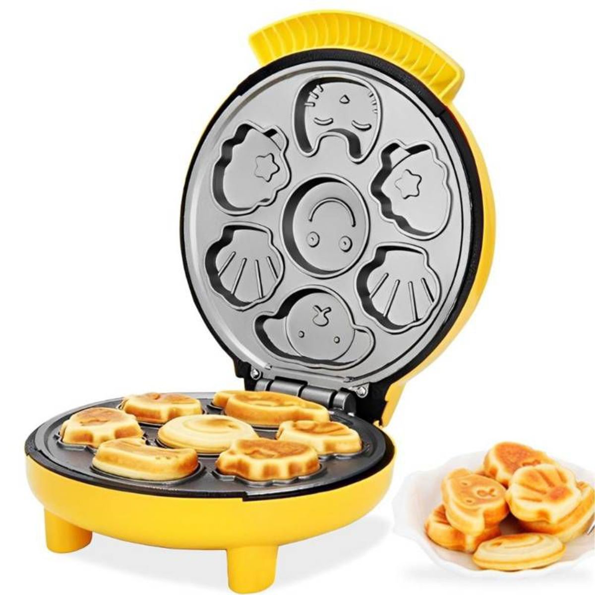 GENERICO - Waflera y Maquina para hacer Galletas con Diseño Antiadherente