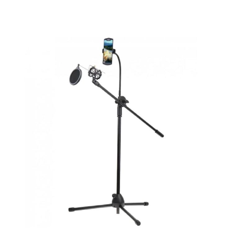 SEISA - Parante micrófono profesional ajustable con Clips para celular NB202