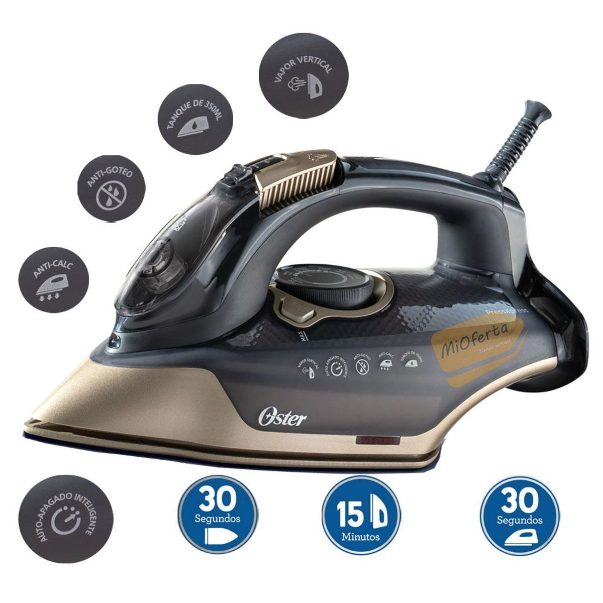 OSTER - Plancha de Vapor PressXpress