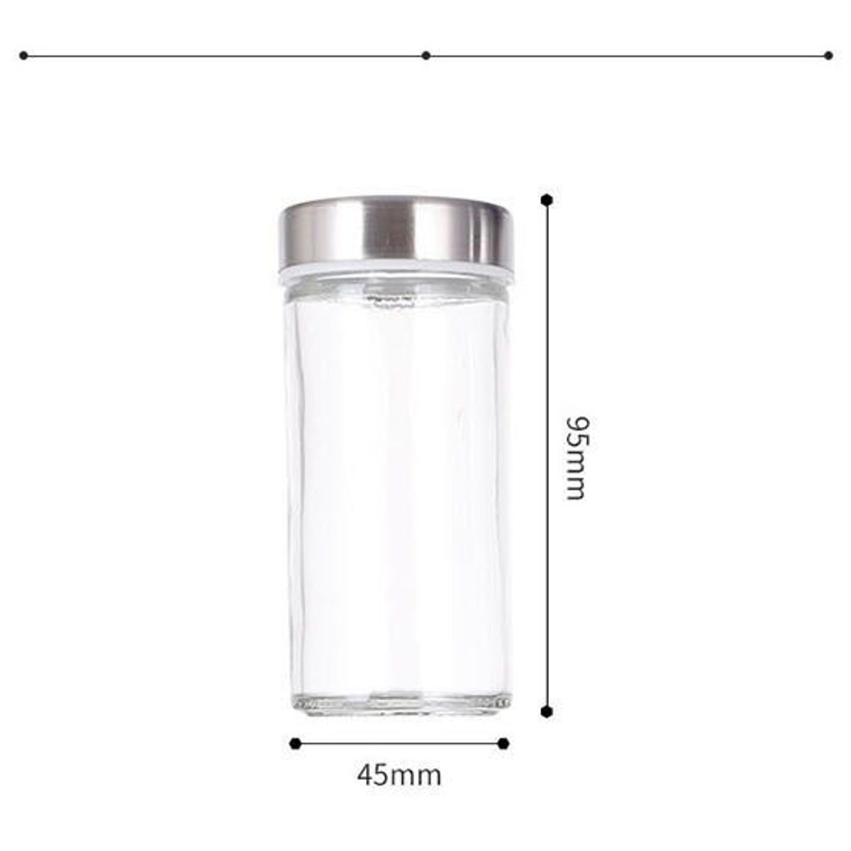 GENERICO - Condimentero Giratorio de Metal de 12 Envases de Vidrio - Negro