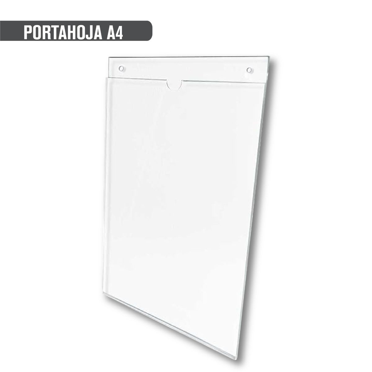 OEM - Portahoja de Acrilico A4 para Pared -  Vertical