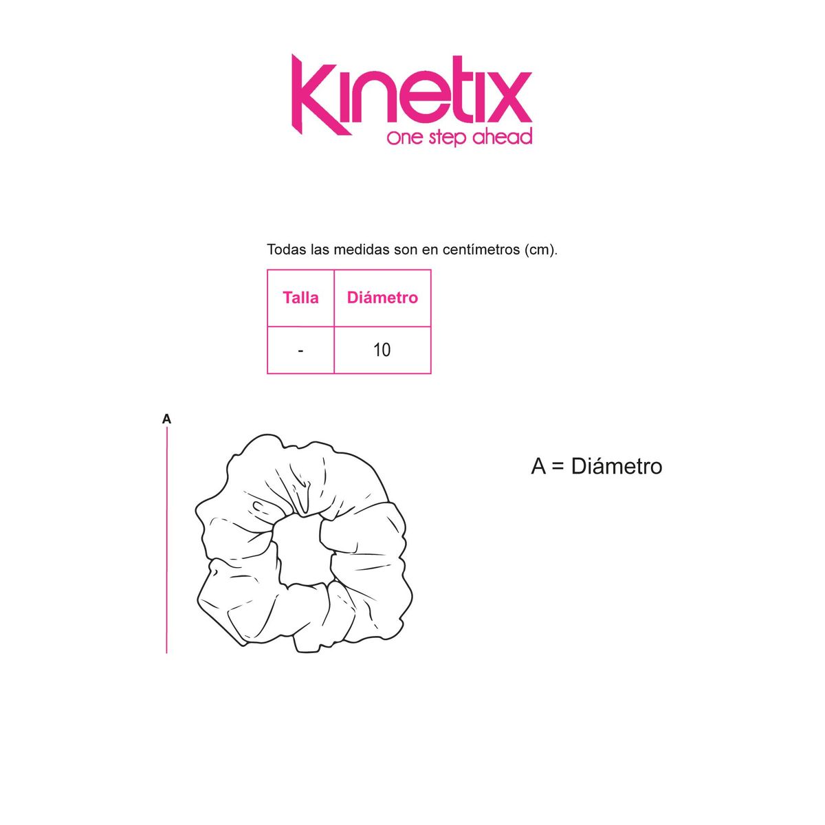 KINETIX - Scrunchie Collete Kinetix Lycra Azulino Accesorio Mujer