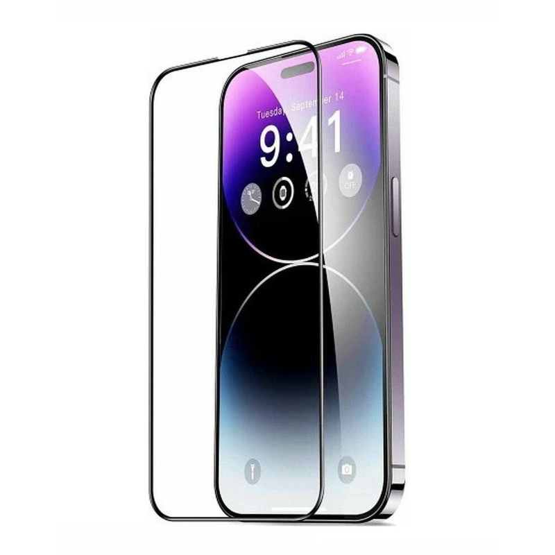 GENERICO - Protector de Pantalla para iPhone 14 ProMax Transparente de Vidrio 10D