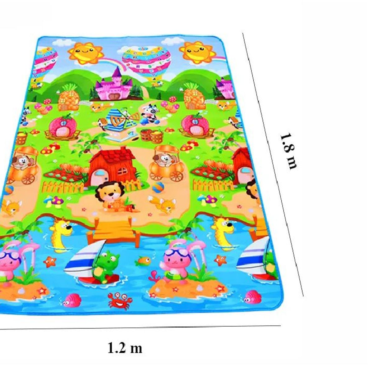 GENERICO - Piso Bebe Térmico Alfombra Educativa 180 x 120 Cm