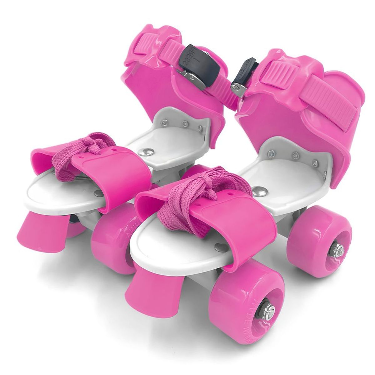 KELLER - Zapatos Patines de 4 Ruedas Ajustable para Niños HL2 Rosado