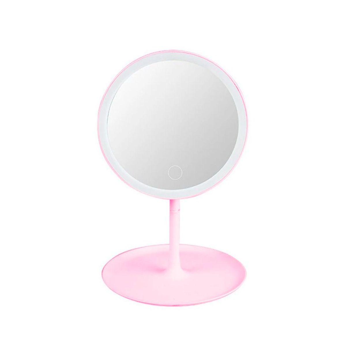 GENERICO - Mini Tocador Espejo para Maquillaje con Luz LED Redondo Tactil
