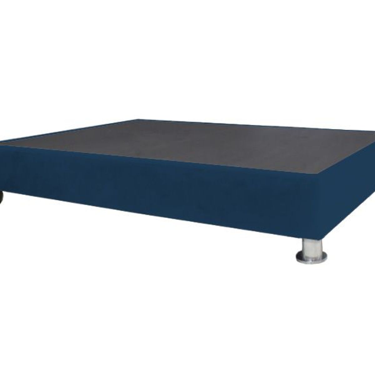 BARAKA HOME - Base De Cama Luton con Ruedas 2 plz - Azul Marino