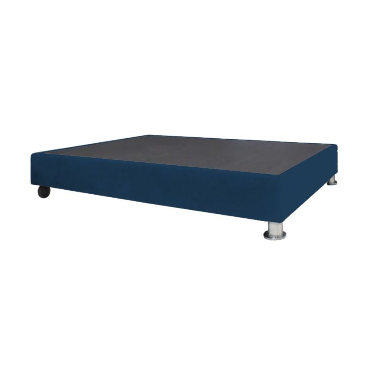 BARAKA HOME - Base De Cama Luton con Ruedas 2 plz - Azul Marino