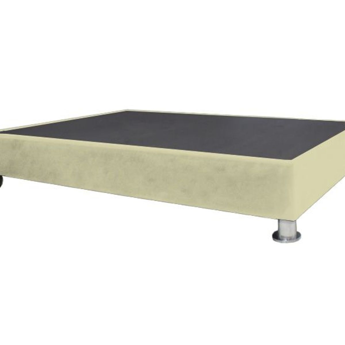 BARAKA HOME - Base De Cama Luton con Ruedas 2 plz - Beige Claro