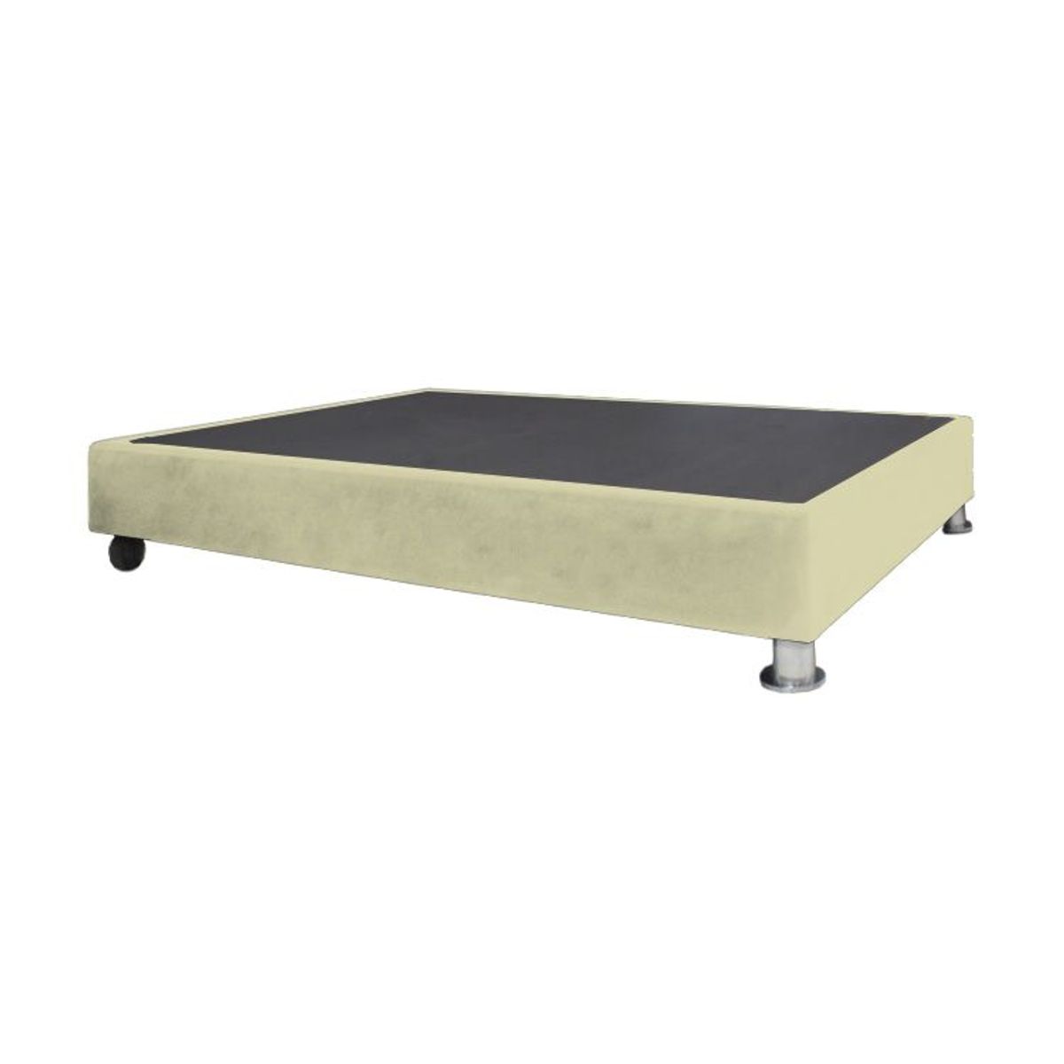 BARAKA HOME - Base De Cama Luton con Ruedas 2 plz - Beige Claro