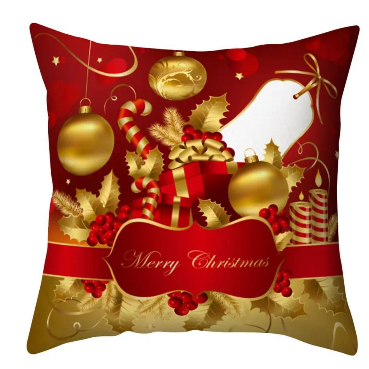 KAST PE - Almohada Cojin Navidad Modelo Merry Christmas 45x45